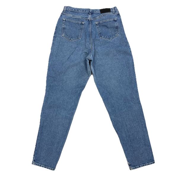 Vintage NY Jeans High Rise Tapered Mom Jeans 16 Tall 32x32 Blue Denim - Picture 1 of 14